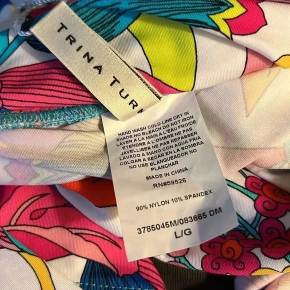 TRINA TURK Women’s Multicolored Palazzo Pants NWT Large - Picture 6 of 6